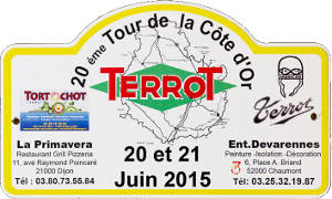 Plaque Tour de Côte d'Or 2015