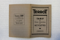 Tarif pièces détachées bicyclette Terrot 1595 Image 1