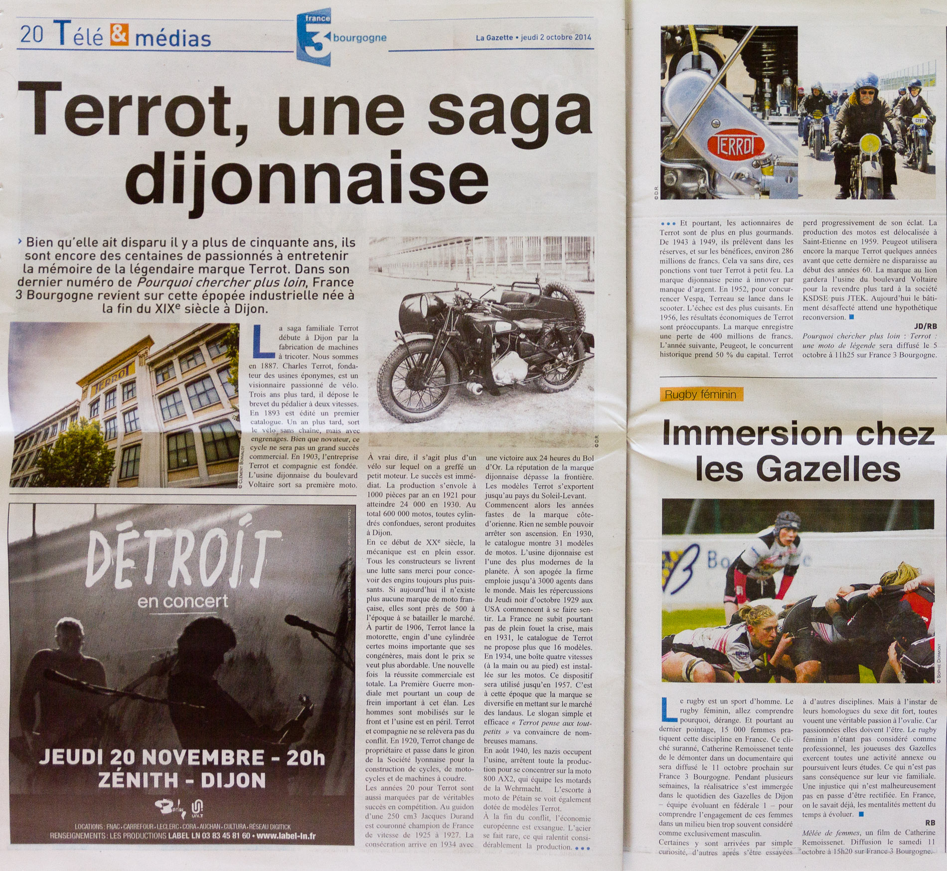 La gazette : Terrot, une saga dijonnaise