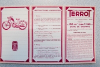 Carte garantie 100cc T Terrot VML 1464 Image 1