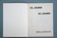 Notice d'entretien Fleuron, Tournoi, 125cc, 175cc 0044 Image 1