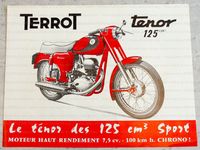 125cc Plaquette publicitaire Tenor Terrot 1897 Image 1
