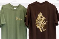 Tee-shirt col rond signature Terrot dorée