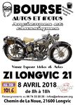 Bourse d'échange Motos et Autos Anciennes et Classiques le 8 Avril 2018 à Longvic