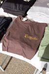 Tee-shirt col rond signature Terrot dorée