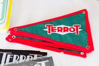 Fanion logo Terrot brodé vert et rouge
