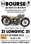 Bourse d'échange Motos et Autos Anciennes et Classiques le 7 Octobre 2018 à Longvic