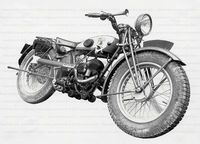 250cc proto F militaire 1932 avant droit Image 1