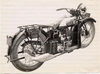 500cc RL 1931 démarreur électrique arrière droit Image 1