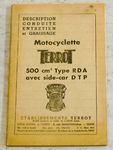Notice technique, conduite, entretien 500cc RDA side, car ... Image 1