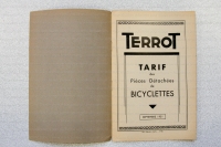 Tarif pièces détachées bicyclette Terrot 1596 Image 1