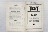 Tarif pièces détachées bicyclette Terrot 1608 Image 1