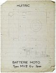 0000ao - Batterie moto type MV2, 6 volts, 7 ampères, Huitrié ... Image 1