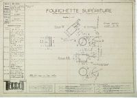 15392 - Fourchette supérieure - Boite 4 vitesses HML, HR, RL ... Image 1