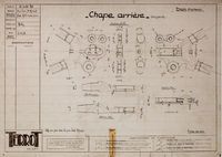 16466bis - Chape arrière - Moto RDA magnéto-dynamo Image 1
